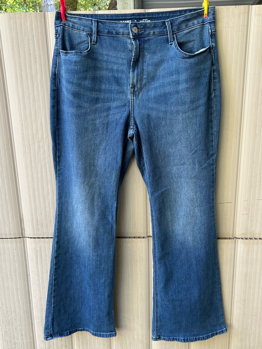 Old Navy Blue Wide-Leg Denim Jeans